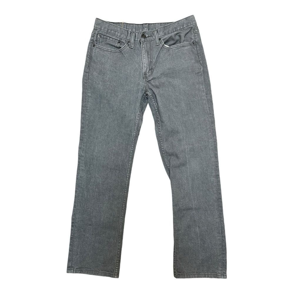 Levi’s 514 Gray Jeans Size 34 Hemmed 28 Inseam EUC Red Tab